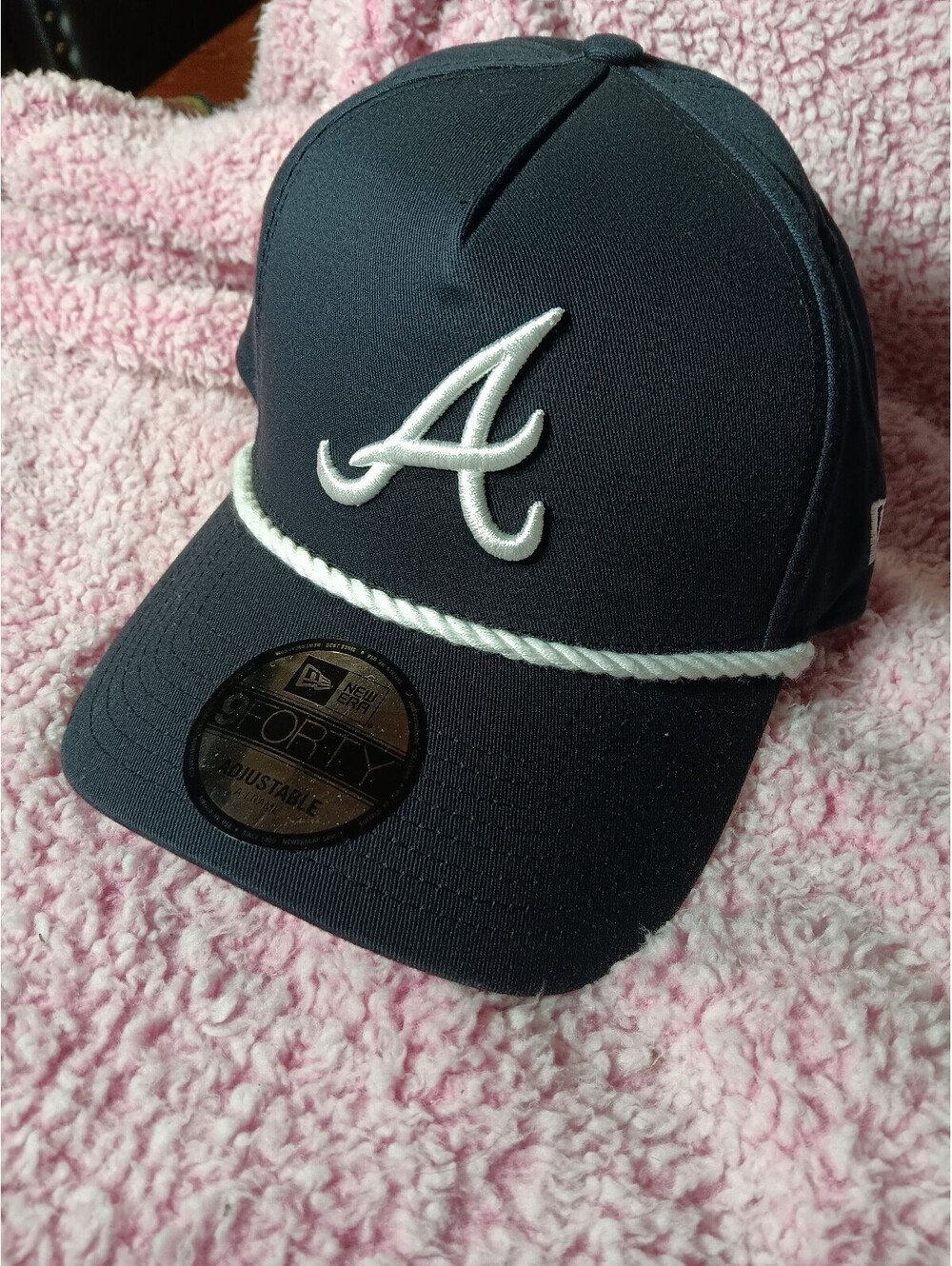 New Era 9FORTY Adjustable Atlanta Navy Blue Baseball Cap
